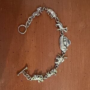 Vintage Noah’s Ark Silver Charm Bracelet